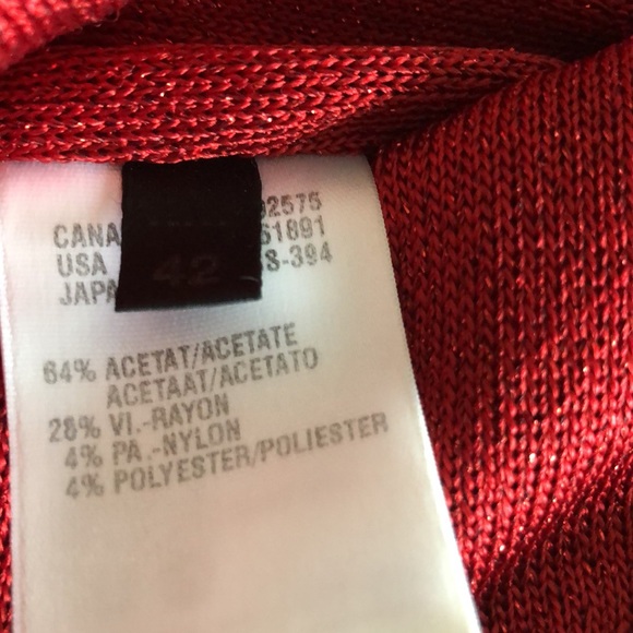 Escada knit dress in red. - Picture 6 of 9